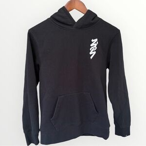 Jordan Boys MJ Zion Pullover Hoodie Black White Youth Size Large 12-13 Years